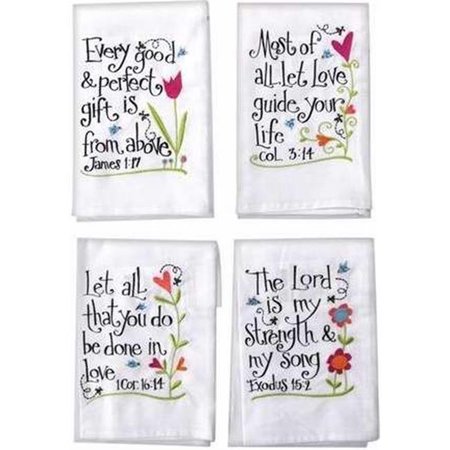 MANUAL WOODWORKERS & WEAVERS Manual Woodworkers & Weavers 93314 Hand Towel Every Good & Perfect Gift White - 16 x 28 IOENGG